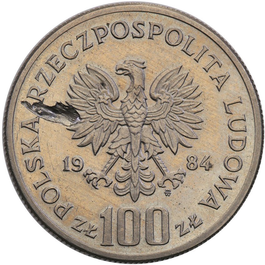 PRL. 100 złotych 1984 DESTRUKT